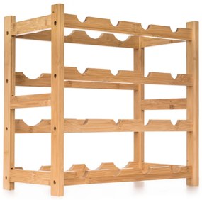 G21 Bambusowy regał na wino, 16 butelek