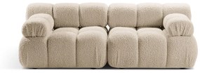 Beżowa sofa modułowa z materiału bouclé 188 cm Bellis – Micadoni Home