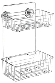 Samoprzyczepna 2-poziomowa półka Wenko Vacuum-Loc Bari, do 33 kg