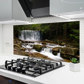 Panel nad blat kuchenny Ukryty Wodospad w Gęstwinie
