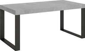 Stół rozkładany 180/284x90 cm Tecno cementu nogi antracytowe