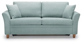 Miętowa rozkładana sofa Scandic Sonia