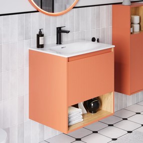 Szafka podumywalkowa BELDIVO 60 cm z umywalką ceramiczną