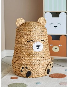 Dziecięcy kosz na zabawki z hiacyntu wodnego w naturalnym kolorze ø 40x57 cm Timone – Bloomingville Mini