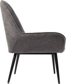 Nowoczesny fotel wypoczynkowy Farel, szara tkanina