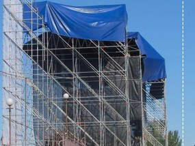 JAGO Plandeka 650 g/m², aluminiowe oczka, niebieska, 5 x 8 m