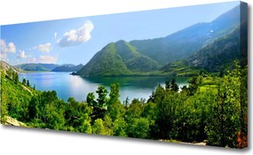 Duży obraz na płótnie Panorama Alpejskiej Natury