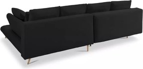 Narożnik MONTE Prawostronny z funkcją spania, pojemnikiem i poduszkami, Sorriso 01 Antracytowy WERSAL