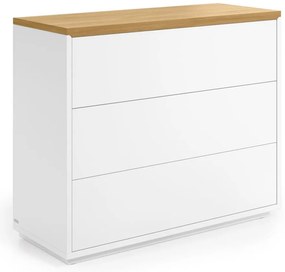 Biała niska komoda 90x75 cm Abilen – Kave Home