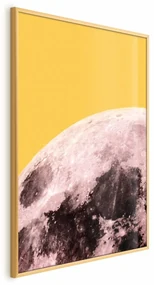 Plakat Słoneczny księżyc 21x30 cm z ramą złotą bez marginesu ARTGEIST B