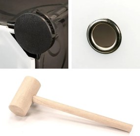 Szafka na buty - kolor czarno-biały