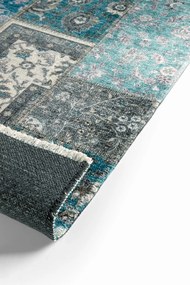 Dywan nowoczesny Michele Patchwork niebieski 80 cm x 145 cm