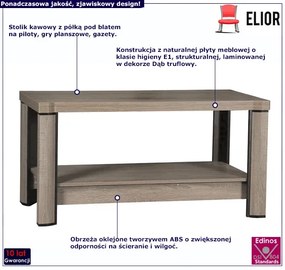 Ława dwupoziomowa dąb truflowy - Rectano 17X