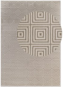Dywan nowoczesny Perles Romby beżowo-białe 200 cm x 280 cm