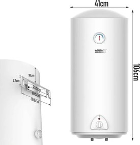 Elektryczny podgrzewacz wody Aquamarin®, 100l, 1,5 kW