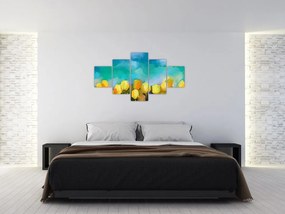 Obraz żółtych tulipanów (125x70 cm)