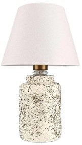 Lampka stołowa RAMZES 1xE27/40W/230V biała/beżowa
