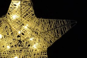 Świąteczna dekoracja - gwiazda, 25 cm, 10 diod LED