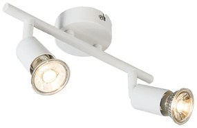 Nowoczesny reflektor biały, regulowany, 2-punktowy - Jeany