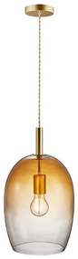 Nordlux - Lampa wisząca na lince UMA 1xE27/40W/230V śr. 23 cm brązowy/przydymiony