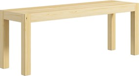 HOMCOM Drewniana ławka kuchenna 3-osobowa z drewna sosnowego 120x33x45 cm naturalny kolor | Aosom PL