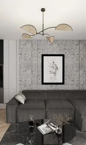 Wisząca brązowa lampa sufitowa - M130-Urdom