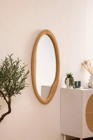 Lustro w ramie ze sznurka LAIA, 58 x 114 cm