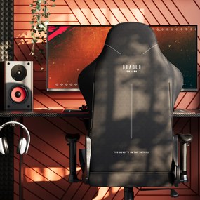 Fotel gamingowy materiałowy szary: Diablo X-Starter