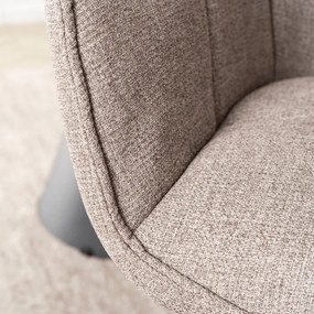 Zestaw Stół Rozkładany VERONA 160-240 cm Czarny Marmur/Czarny i 4 Krzesła PEONY 2 Cappuccino