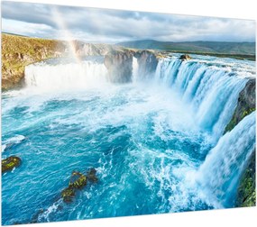 Obraz - Wodospad Godafoss (70x50 cm)