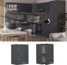 Szafka ścienna czarny beton 45x31x60 r-line