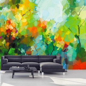 Fototapeta - Abstrakcyjny las (196x136 cm)