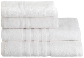 Biały bawełniany ręcznik frotte 30x50 cm Simple – Casa Selección