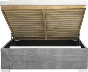 Łóżko KATI 180x200 cm Cappuccino Z materacem