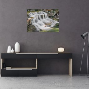 Obraz na szkle - wodospady (70x50 cm)