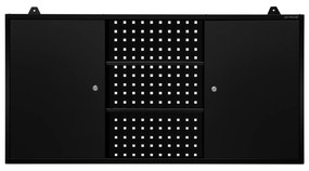 Szafka warsztatowa wisząca czarna, 1200 x 600 x 200 mm: BEN All Black