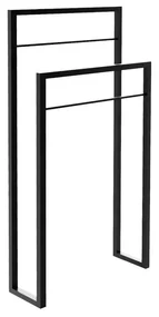 Wieszak na ręczniki AM-02 podwójny czarny BALTICA DESIGN