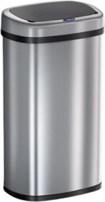 Jurhan Kosz na śmieci DEUS z czujnikiem, 58 litrów, srebrna