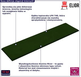 Ciemnozielone dekoracyjne panele ścienne D7-T42