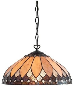 Endon 63977 - Żyrandol na łańcuchu BROOKLYN 1xE27/60W/230V śr. 40 cm