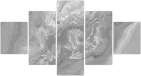 Obraz - Marmur w czerni i bieli (125x70 cm)