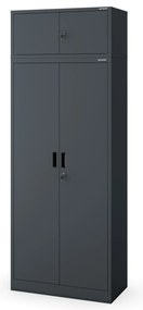 Szafa JAN Compact 1750 x 800 x 400 mm, antracytowa