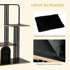 PawHut Drzewko do Drapania dla Kota z Poduszką Stalowa Konstrukcja Wysoka Jakość | Aosom PL