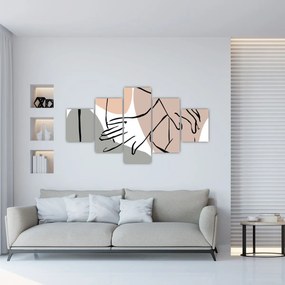 Obraz - Kobieta linia sztuki ciała N⁰2 (125x70 cm)