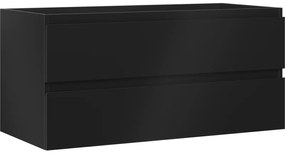 Mexen Orio szafka łazienkowa podumywalkowa 100 cm, 2 szuflady, czarna mat - 91A10-10047-2-BFF71