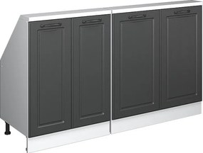 Szafka kuchenna na dach skośny antracytowy domek wiejski 140x46x81.6 r-line