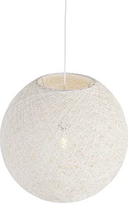 Rustykalna lampa wisząca biała 60 cm - Corda