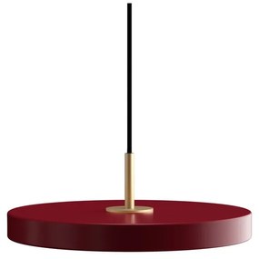 Czerwona lampa wisząca LED z metalowym kloszem ø 31 cm Asteria Mini – UMAGE