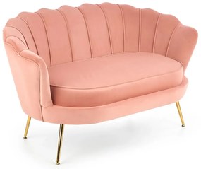 Różowa dwuosobowa sofa muszelka - Ilmsa 4X