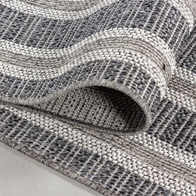 Dywan zewnętrzny Aruba Ramka szary 60 cm x 100 cm